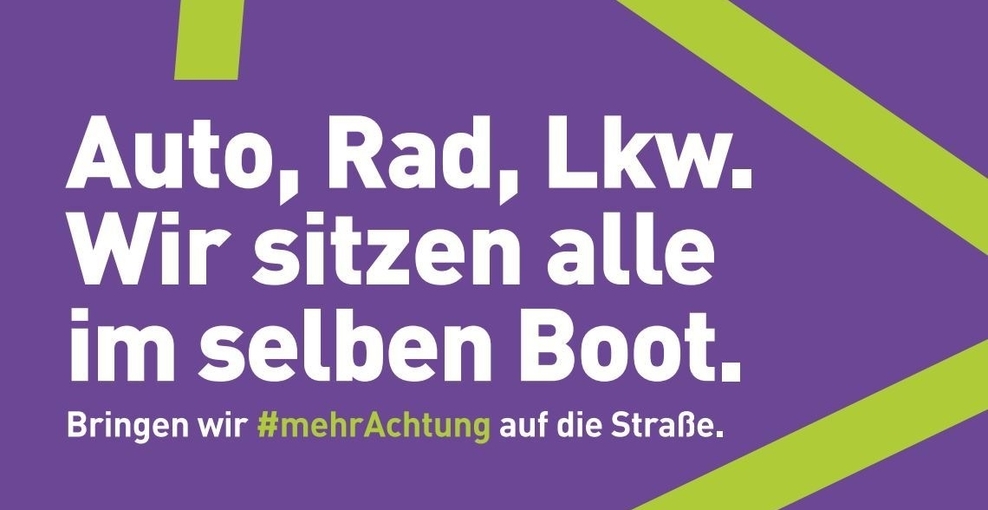 Plakat Mehr Achtung